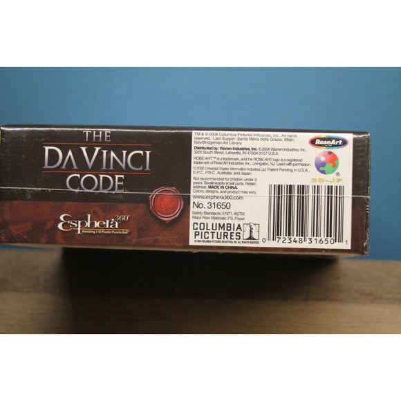 Factory Sealed 240 Piece Esphera Globe Puzzle-The Davinci Code-Glow in the dark - Picture 4 of 4